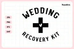 Funny Hangover Kit Saying SVG | Wedding Recovery Kit Product Image 3