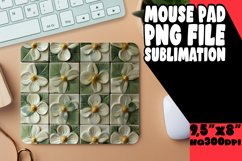 Whimsical Petal Paradise Sublimation Mouse Pad Design PNG Product Image 1