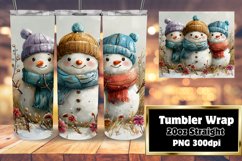 Winter Gingerbread Tumbler Design 20oz Sublimation Product Image 1