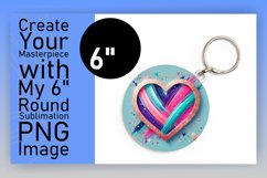 Bright Round Design for Sublimation , Heart Product Image 1