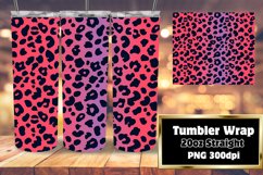 Bold Glittery Leopard Print Tumbler Wrap 20oz Patterns Product Image 1