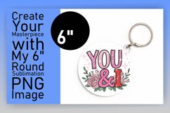 Gorgeous Circle Design Keychain Template , Valentines Product Image 1
