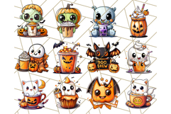 Monster Café Halloween PNG Clipart, Coffee Holiday Clip Art Product Image 6