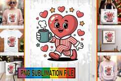 Cozy TSHIRT Art Ideas PNG, Valenines Heart Product Image 1