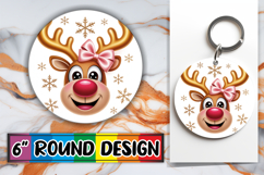 Timeless Keychain Round Style, Cute Christmas Product Image 1