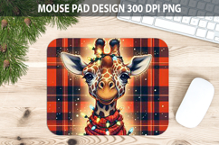 Christmas Giraffe Pad Sublimation - Animal PNG Design Product Image 1