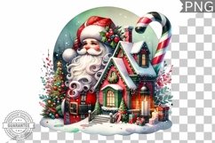 Christmas Santa Sublimation - Clipart PNG Design Product Image 1