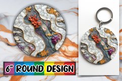 Mosaic Magic Car Coasters: Shimmering Splendor Product Image 1