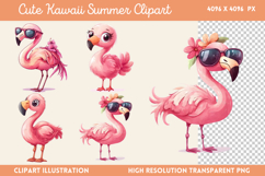 Cute Kawaii Summer Clipart PNG Product Image 1