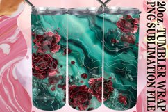 Sublimation Springtime Splendor Tumbler Wrap Design 20oz Product Image 1