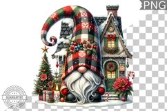 Christmas Gnome Sublimation - Clipart PNG Design Product Image 1