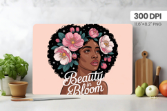 Afro Girl/Woman Melanin braided hair Cutting Board PNG Desig Product Image 1