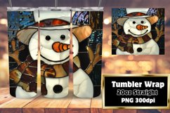 Snowman 3D Wrap for Holiday Tumblers Product Image 1