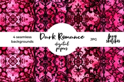 Gothic Baroque Filigree Seamless Pattern Dark Romance Product Image 1
