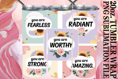 Magical Sublimation 20oz tumbler wrap, Quote Product Image 1