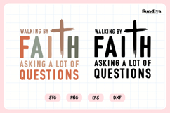 Funny Christian Saying SVG | Asking A Lot Of Questions Product Image 3