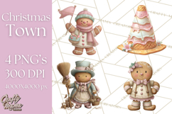 Gingerbread Clipart Christmas Cookie Builders Clip Art PNG Product Image 1