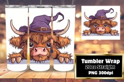 Farm Animal Tumbler Wrap - Peekaboo Cow Design Product Image 1