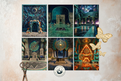 Aztec Temple Backdrops, Ancient Mythology Backgrounds Product Image 10