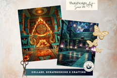 Aztec Temple Backdrops, Ancient Mythology Backgrounds Product Image 4