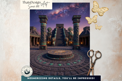 Aztec Temple Backdrops, Ancient Mythology Backgrounds Product Image 6