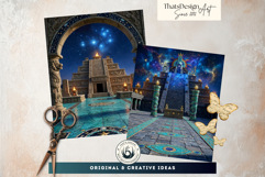 Aztec Temple Backdrops, Ancient Mythology Backgrounds Product Image 8