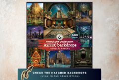 Aztec Deities Pantheon Cliparts | Ancient Mythology gods PNG Product Image 15