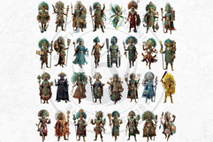 Aztec Deities Pantheon Cliparts | Ancient Mythology gods PNG Product Image 5