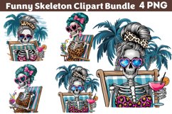 Funny Skeleton Messy CLIPART PNG Product Image 1