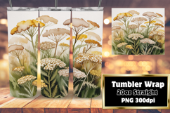 SLEEK 20oz Tumbler Design , Flowers Product Image 1