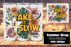 CUSTOMIZED PNG for 20oz Tumbler , Flower Quote Product Image 1