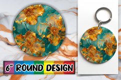 Springtime Symphony Sublimation Round Design PNG Product Image 1