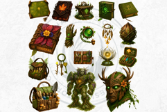 Fantasy Botanical PNG, Enchanted Forest &amp; Fairy Clipart Product Image 4