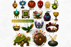 Fantasy Botanical PNG, Enchanted Forest &amp; Fairy Clipart Product Image 7