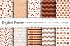 10 Boho Flowers Pattern, Boho Rainbow Digital Paper, Arrow Product Image 1