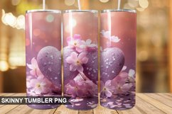 3D Valentine's Day Tumbler Design | Sublimation Wrap 20 Oz Product Image 1