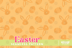 Easter Eggs Bunny Seamless Pattern PNG Sublimation Product Image 6