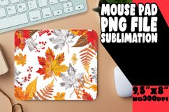 Autumn Leaves Mouse Pad Design for Sublimation Product Image 1
