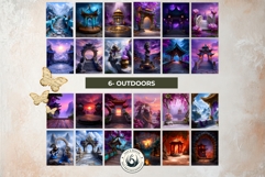 126 Zen Chinese Temple Backdrops for TTRPG and Crafts Product Image 16