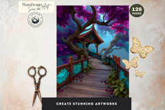 126 Zen Chinese Temple Backdrops for TTRPG and Crafts Product Image 17