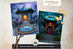 126 Zen Chinese Temple Backdrops for TTRPG and Crafts Product Image 3