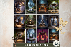 126 Zen Chinese Temple Backdrops for TTRPG and Crafts Product Image 5