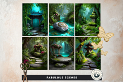 126 Zen Chinese Temple Backdrops for TTRPG and Crafts Product Image 6
