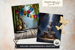 126 Zen Chinese Temple Backdrops for TTRPG and Crafts Product Image 7