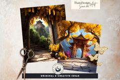 126 Zen Chinese Temple Backdrops for TTRPG and Crafts Product Image 10