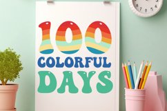 100 Colorful Days SVG, School SVG Design Product Image 2