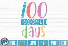 100 colorful days SVG| 100 days of school SVG Product Image 1