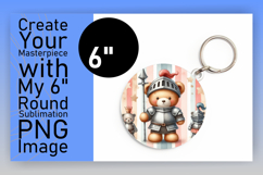 Stylish Circle Design for Sublimation , Teddy Bear Product Image 1