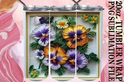 Spring Blossom 3D Tumbler Wrap - Sublimation Art Product Image 1