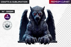 Dark Sphinx clipart, Mythological Creature, Fantasy clipart Product Image 1